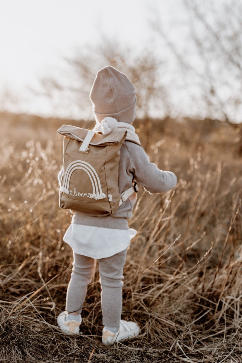 Kinderrucksack Rolltop Regenbogen